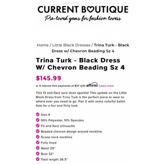 Trina Turk Dress Cocktail Black Dress Chic & Elevated Sleeveless Dress Size 4 - Picture 14 of 16